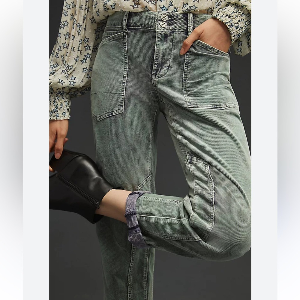 Anthropologie Pilcro The Wanderer Corduroy Cargo Pants